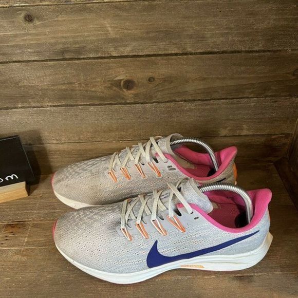 Womens Nike Air Zoom Pegasus 36 Gray Athletic Running Shoes Sneakers Size 10 M‎ - Picture 2 of 8